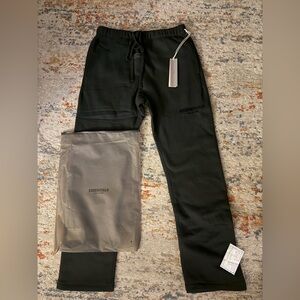 Essentials Jet Black Joggers